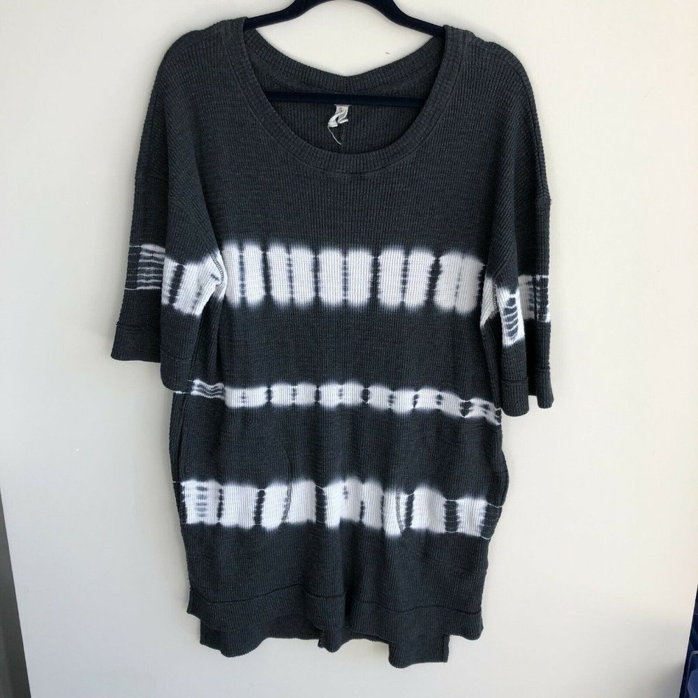 Free People tie dye striped tunic dress size L